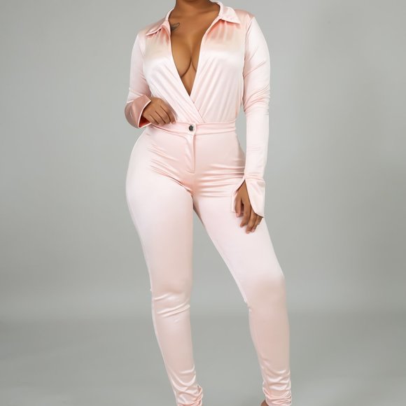 Satin Two Piece Outfit - Picture 1 of 1